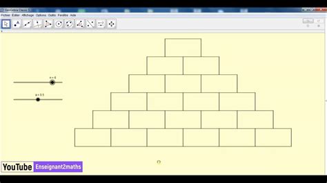 Générateur De Pyramides De Calcul Avec Geogebra Youtube