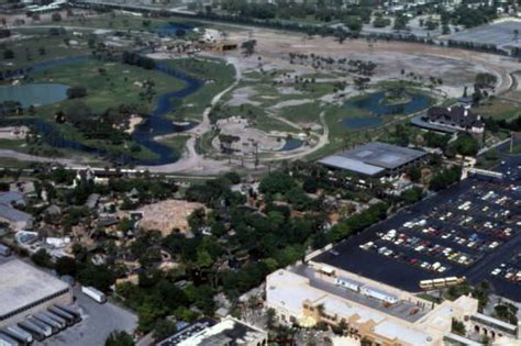 Florida Memory Aerial View Looking Over The Busch Gardens Amusement