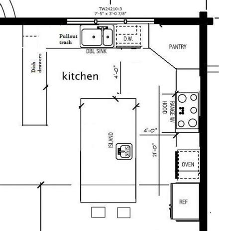 The island commercial kitchen layout starts with the ring layout and adds a central preparation or cooking station. best layout for a square kitchen - Google Search | Kitchen ...