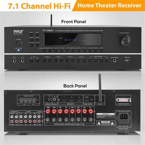 Pyle Pt796bt Home And Office Amplifiers Receivers Sound And