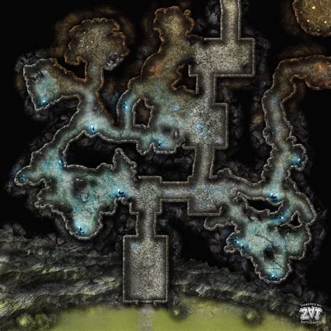 D1 Roadway Passage Battle Map Fantasy Map Dungeon Maps Dungeons And