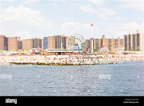 Coney Island Beach Brooklyn New York Usa Stock Photo Alamy