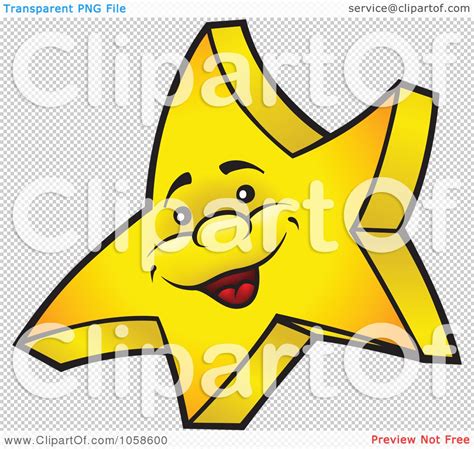 Royalty Free Vector Clip Art Illustration Of A Yelow Star Character By