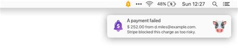 Lack of balance in cash app account 2. Failed payment notifications for Stripe — CashNotify