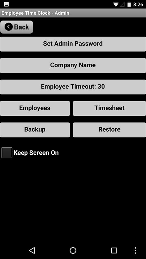 Employee Time Clock App On Amazon Appstore