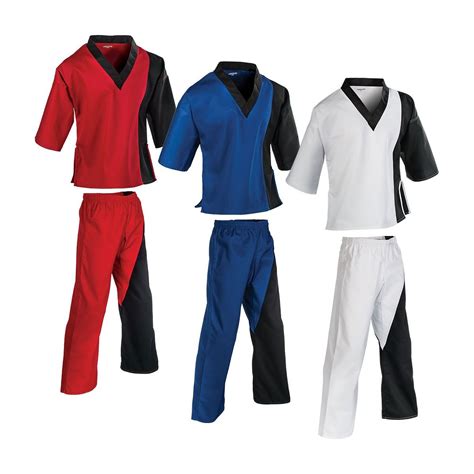 Colorblock Splice Team Karate Martial Arts Demo Uniform