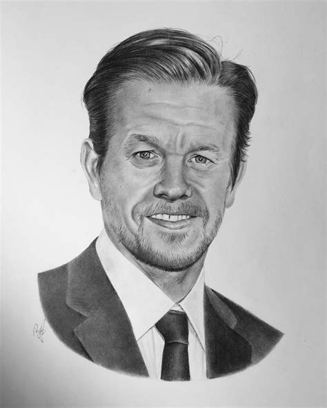 Mark Wahlberg Drawing Pencil Sketch Colorful Realistic Art Images
