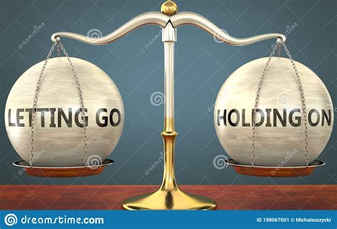 Letting Go And Holding On Staying In Balance Pictured As A Metal