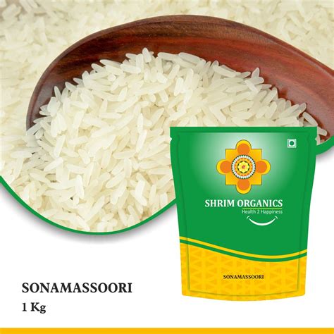 Sona Masoori Rice 1kg Shrim Organics