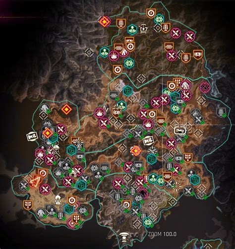 Rage 2 Map Rage 2 Ark Locations Map Map Of Arks And Their Contents