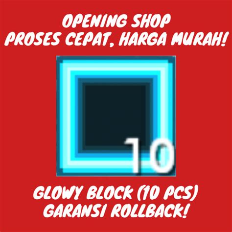 Buy Item Glowy Block 10pcs Growtopia Most Complete And Cheapest