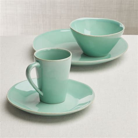 Shop Marin Piece Aqua Dinnerware Set Our Most Coveted Casual