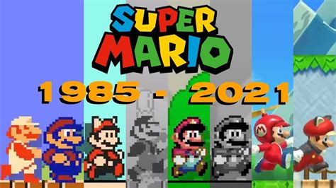 All 2d Super Mario First Levels Remade In Super Mario Maker 2 Youtube