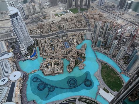 At The Top View From Burj Kahalifa Dubai Fountain And Ho Flickr