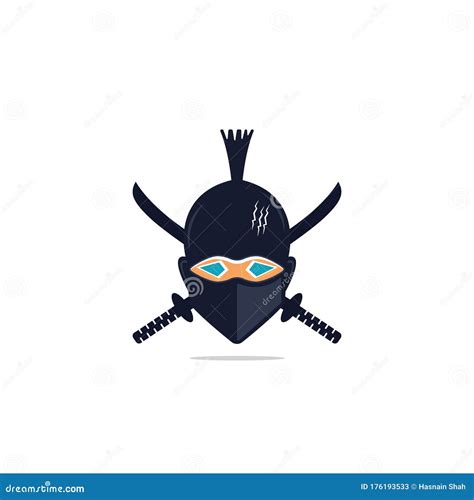 Ninja Gaming Mascot Design Vector Illustration