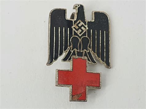 Button badge raw material malaysia. WWII German Red Cross Cap Badge - Trade In Military