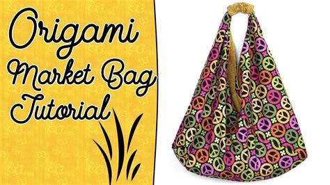 Origami Bag Tutorial With Lining Easy Market Tote Bag Sewing Project