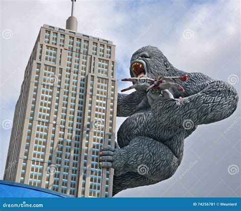 Le Roi Géant Kong Sur Lempire State Building Photo éditorial Image