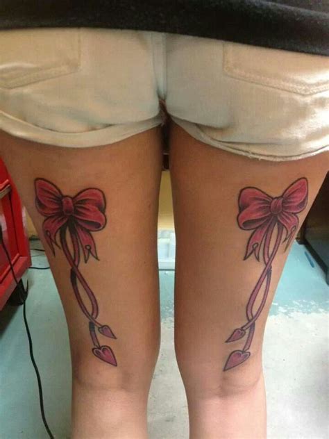 Bows On Back Of Legs Tattoo By Travis Wade At Tattoos Forever For An