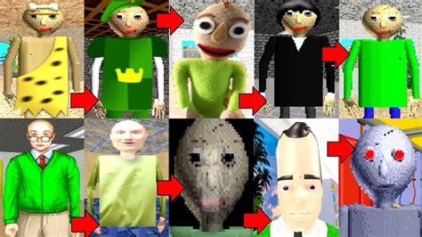 All New Characters In Roblox Baldis Basics Gameplay Youtube
