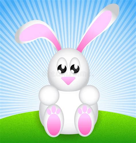 White Easter Rabbit Stock Illustration Illustration Of Pets 23690897