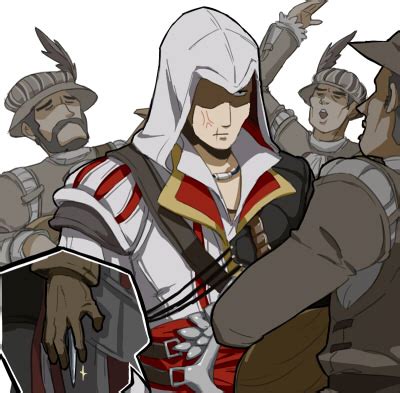 Ezio Auditore Da Firenze Assassin S Creed And 1 More Drawn By
