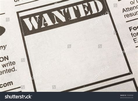 Newspaper Wanted Ad Employment Concept Stock Photo 10508368 Shutterstock