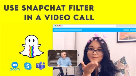 How To Use Snapchat Filters On Video Calls Youtube