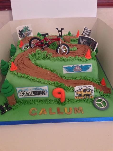 Tape the drawing to the flat underside of a clean sheet pan. BMX track cake in 2019 | Bike cakes, Bmx cake, Dirt bike cakes