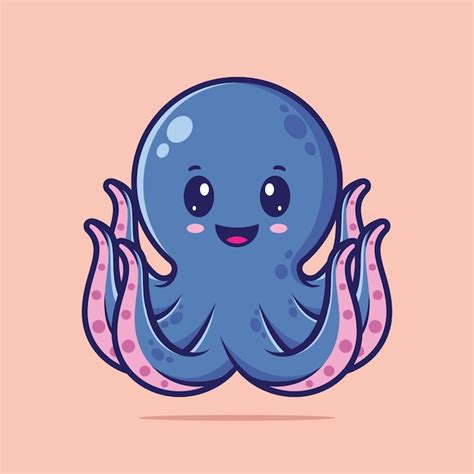 tuyệt vời octopus cute drawing cho trẻ em vẽ và tô màu