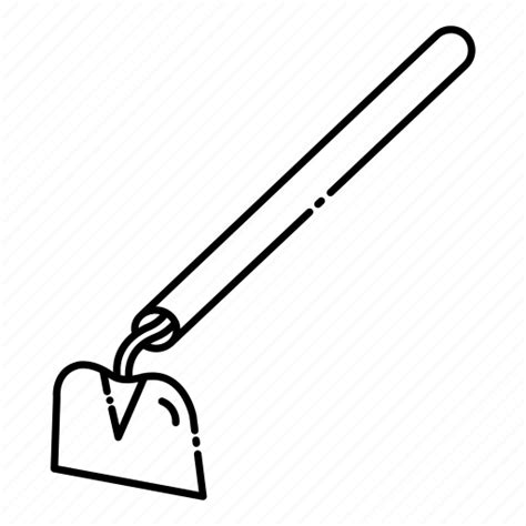 Agriculture, farming, gardening, hoe icon png image