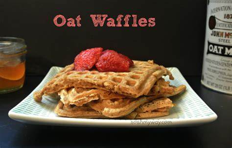 Rolled oats makes a much better oat flour. Oat Waffles | Grain Mill Wagon