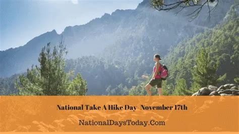 national take a hike day 2023 things you should know