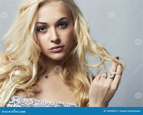 Young Beautiful Womansexy Blond Girl Stock Image Image Of Girl Caucasian 74494035