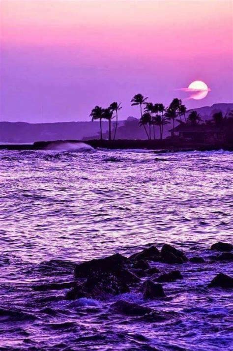Purple Aesthetic Sunset Wallpaper Sunsets Hawaii Sunset