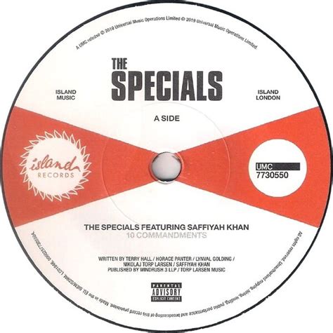 10 Commandments Youre Wondering Now By The Specials Single Dub