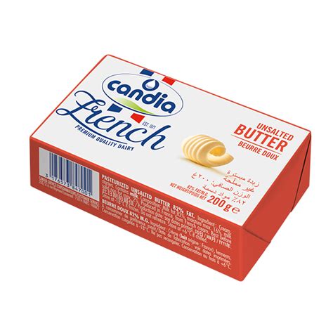 Candia Unsalted Butter Block 82 Fat 200g