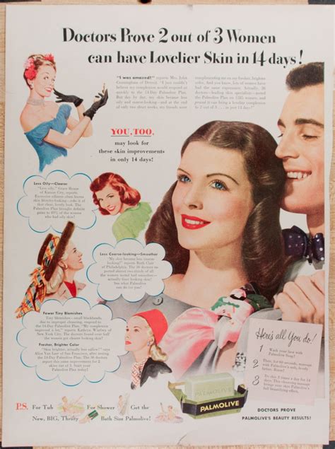 Palmolive Soap Ad From 1947 Ad47 25 Etsy