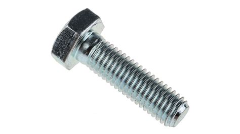 Bright Zinc Plated Steel Hex Bolt M10 X 35mm Rs