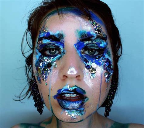 Makeup Artist Uses Human Face As Unconventional Canvas For Abstract