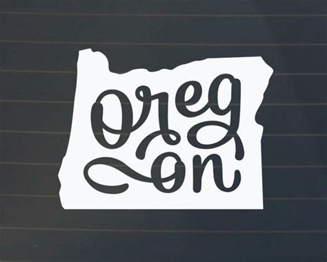 Oregon Car Decal Oregon Decal Oregon Sticker