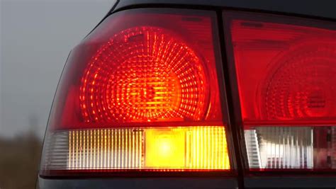 Hazard Lights On A Car Stock Footage Video Royalty Free
