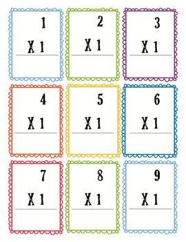 The decimals flash cards allow you to practice addition, subtraction, multiplication, and division with decimals to 1, 2 or 3 places. Multiplication Flash Cards 0 - 12 - Free! by Heather S | TpT