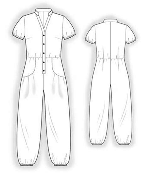 4044 Pdf Jumpsuit Sewing Pattern S M L Xl Or Made To Measure Etsy In