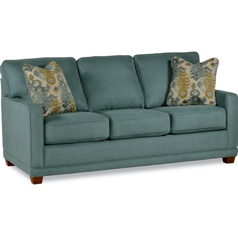La Z Boy Kennedy 610593 Transitional Sofa With Wood Legs And Welt Cord