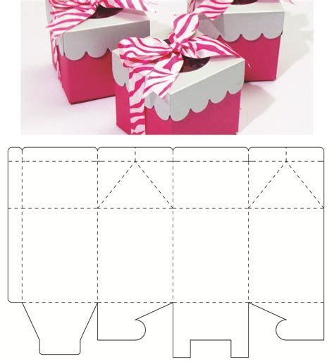 Caja Cuadrada Bonita De Cart N Para Regalo Hacer Cajitas Paper Box Template Diy Gift Box
