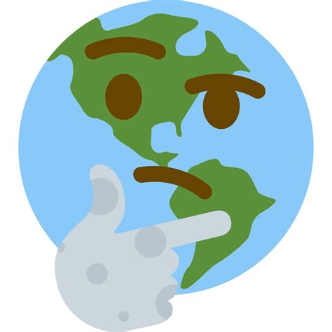Earth Hmm Thinking Face Emoji Know Your Meme