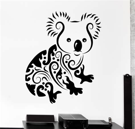 Wall Decal Koala Animal Jungle Ornament Tribal Mural Vinyl Decal Z3303