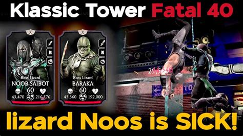 Mk Mobile Klassic Tower Fatal Battel 40 Noob Saibot Is Awesome Creepergg