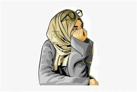 Hijab Gambar Kartun Muslimah Bertopi Keren Ideku Unik